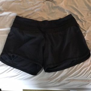 Lulu lemon black running shorts